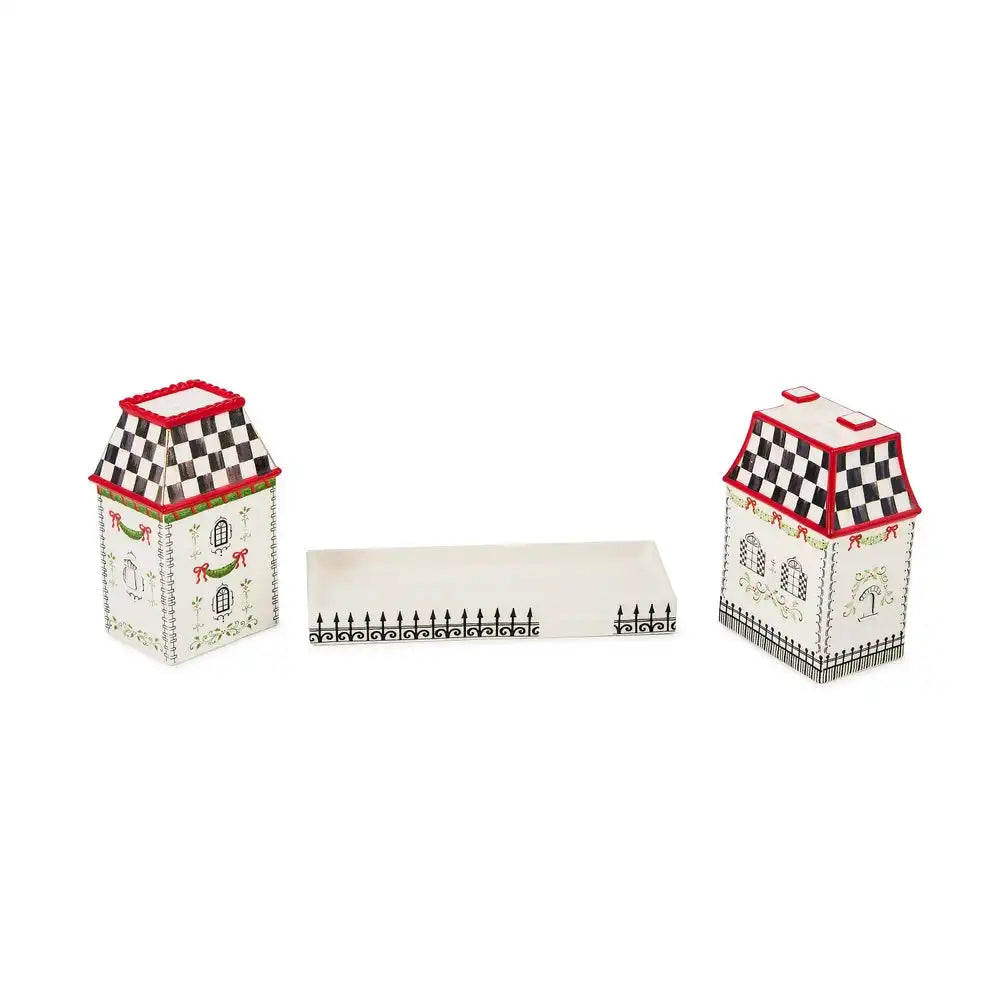 Holly Village Salt & Pepper Set