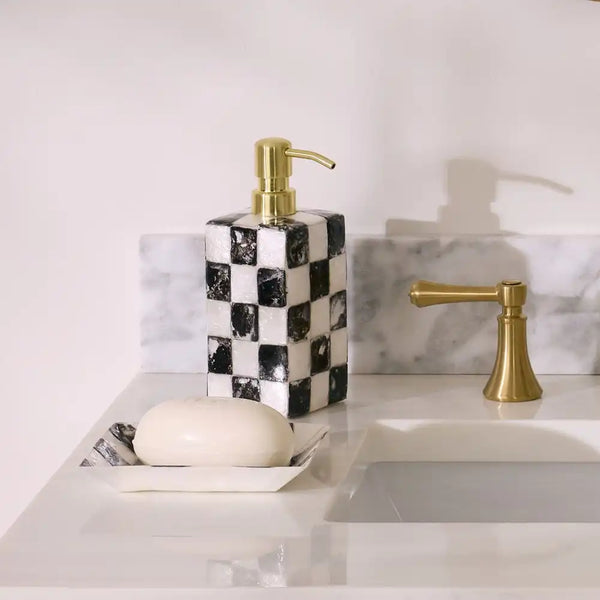 Courtly Check Capiz Vanity Tray