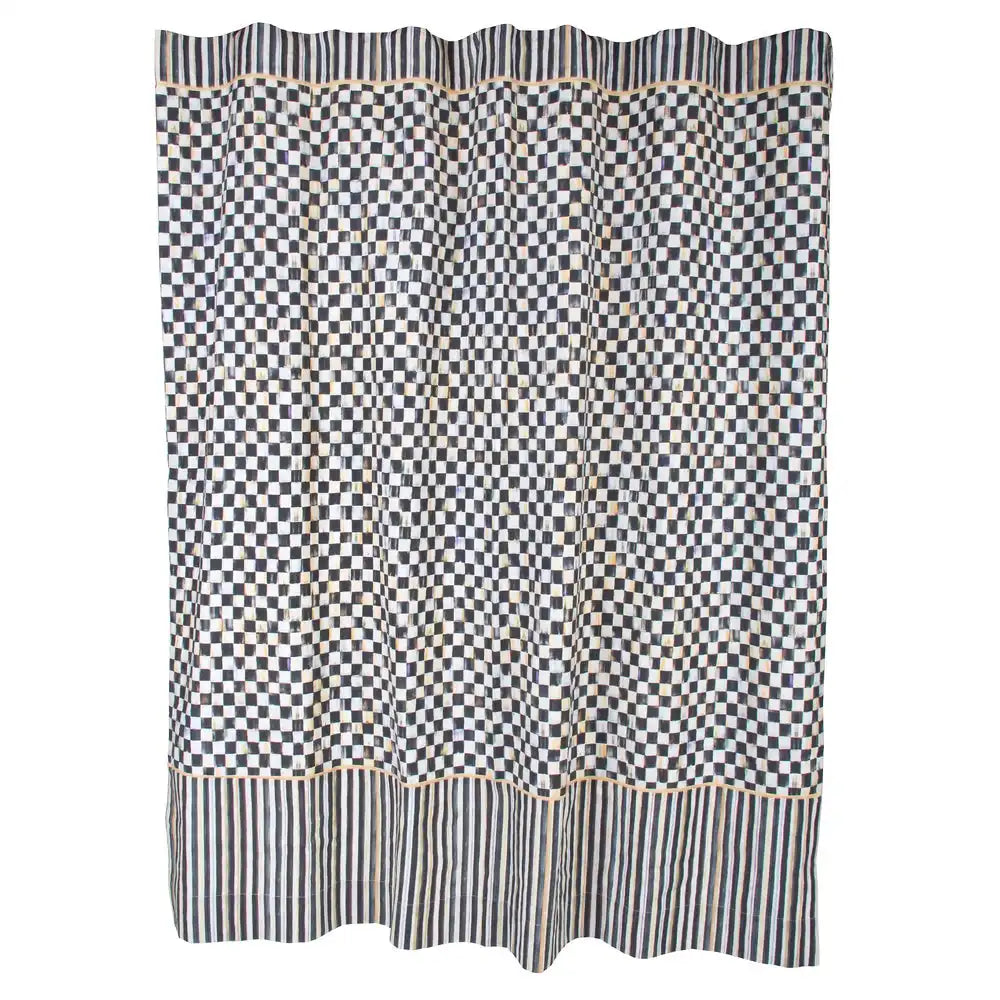 Courtly Check Shower Curtain Main image