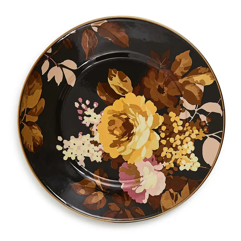 Wild Rose Brown Salad Plate Main image