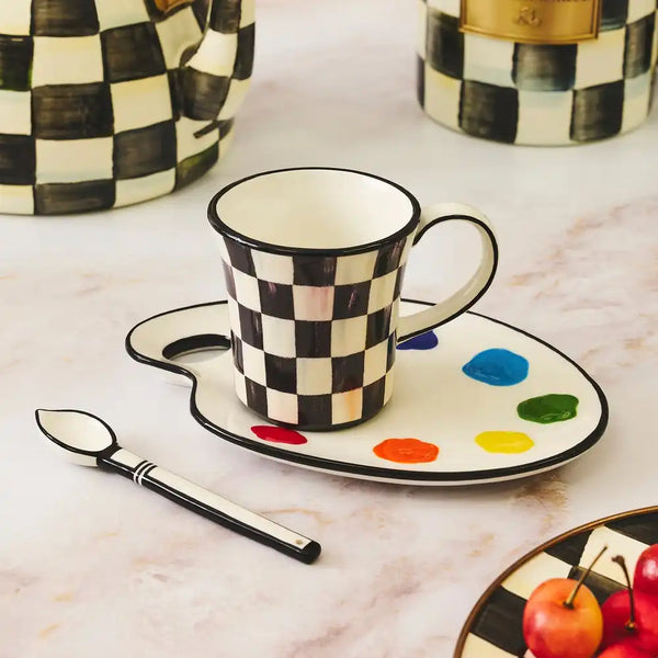 Artist Palette Mug & Saucer Set