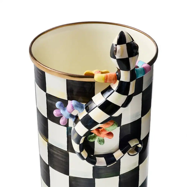 Mocha Check Squirrel Pot Climber