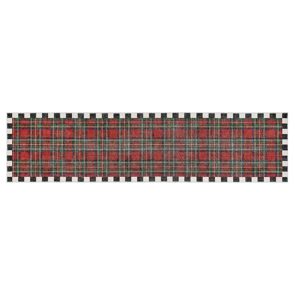 Royal Stewart Tartan Red 2'6" x 10' Washable Runner Main image