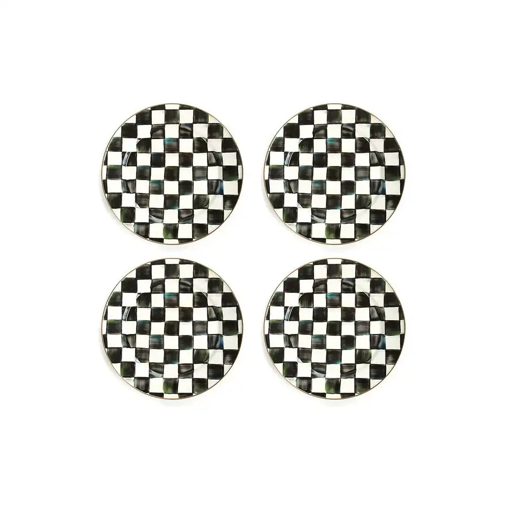 Royal Check Dinner Plates, Set of 4