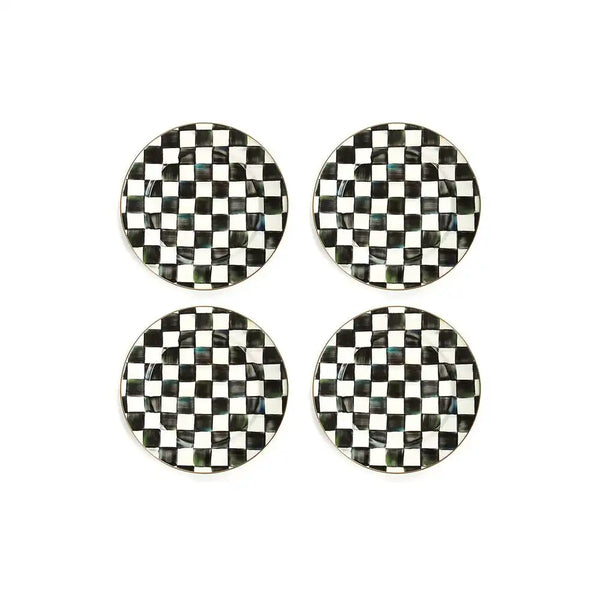 Royal Check Dinner Plates, Set of 4