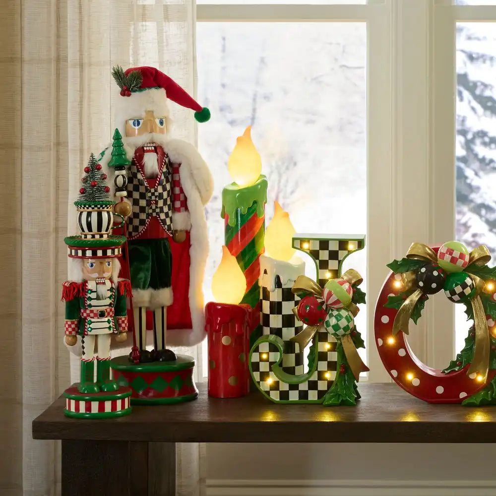 Cozy Christmas Illuminated Melting Candle Cluster