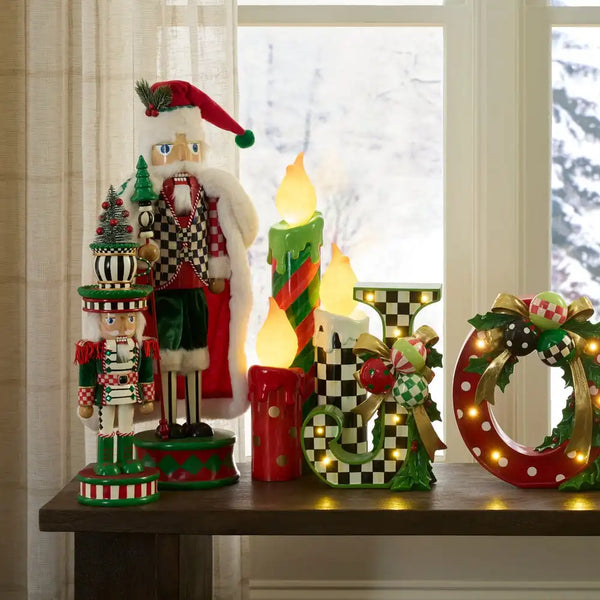 Cozy Christmas Illuminated Melting Candle Cluster