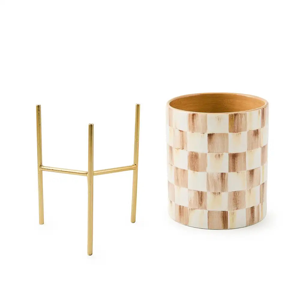 Rosy Check Tabletop Planter