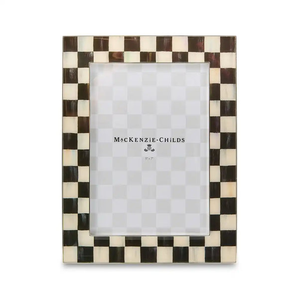 Courtly Check Silver Plated 5" x 7" Frame