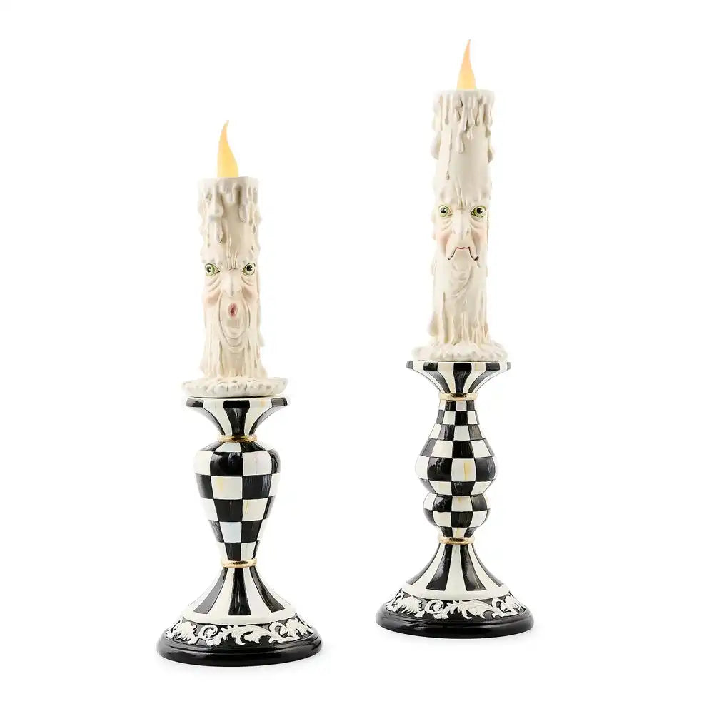 Haunted House Spooky Illuminated Candles, Set of 2 Main image