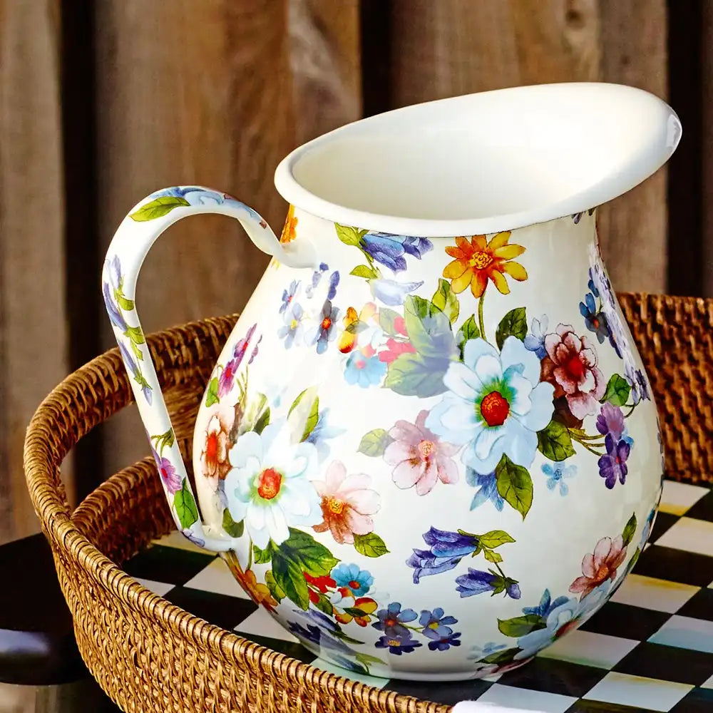 Emerald Check Pitcher