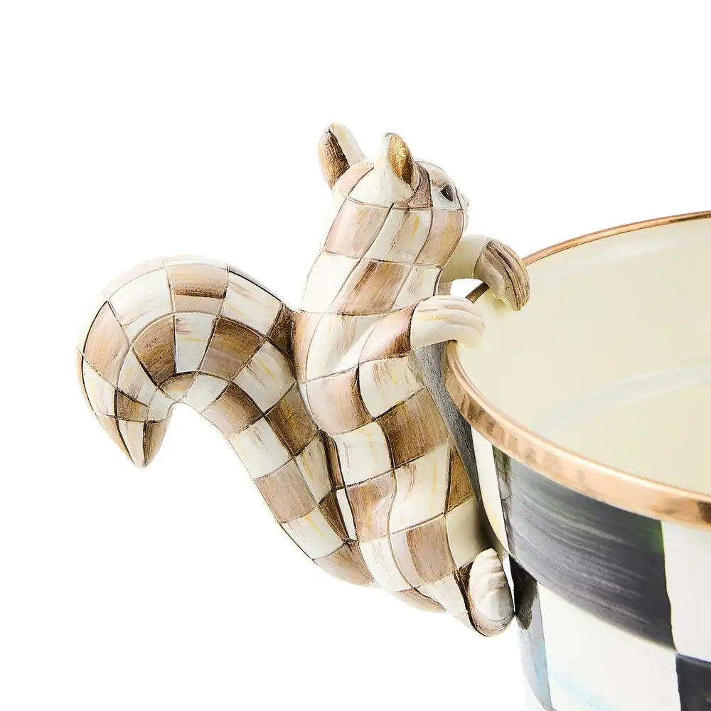 Mocha Check Squirrel Pot Climber