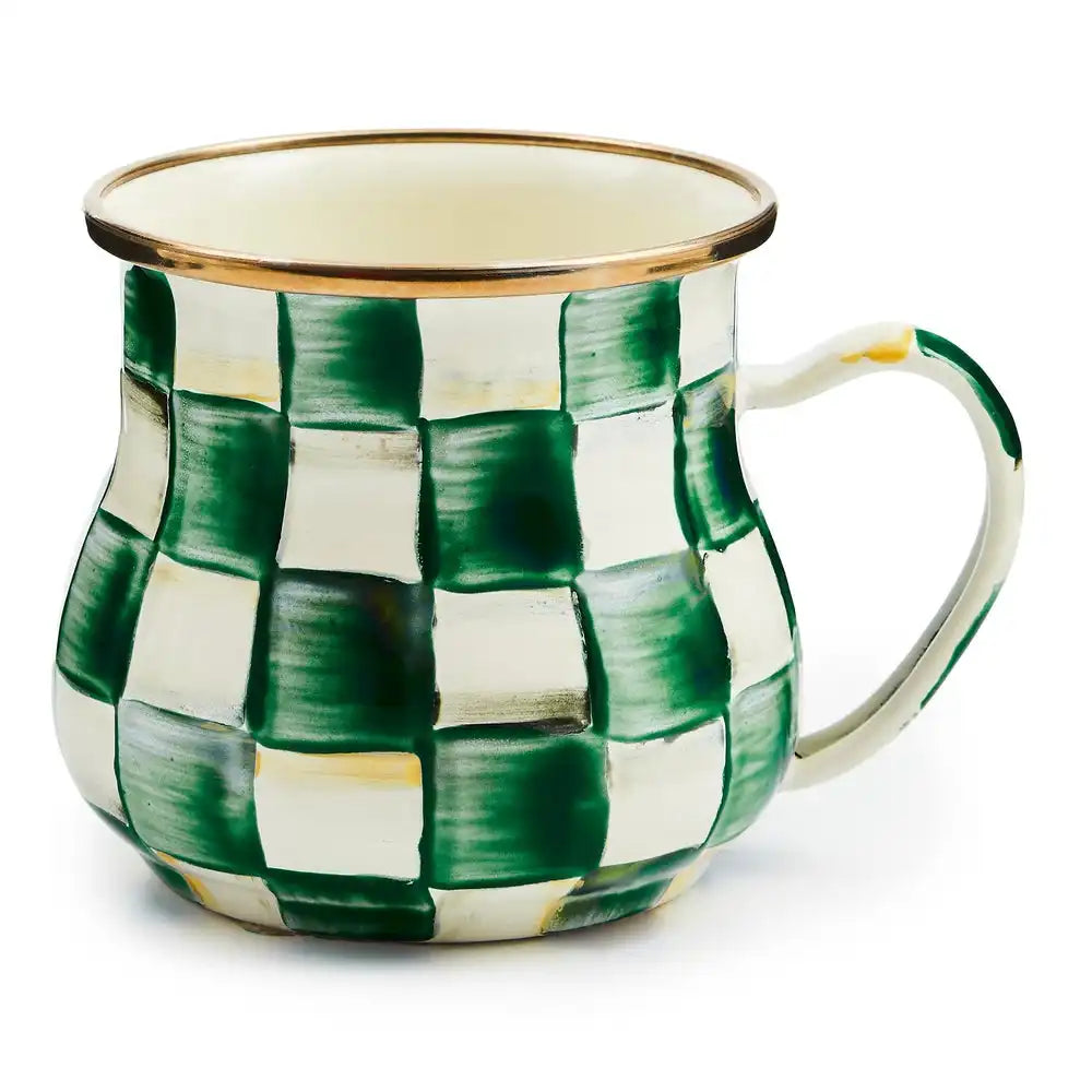 Mocha Check Mug