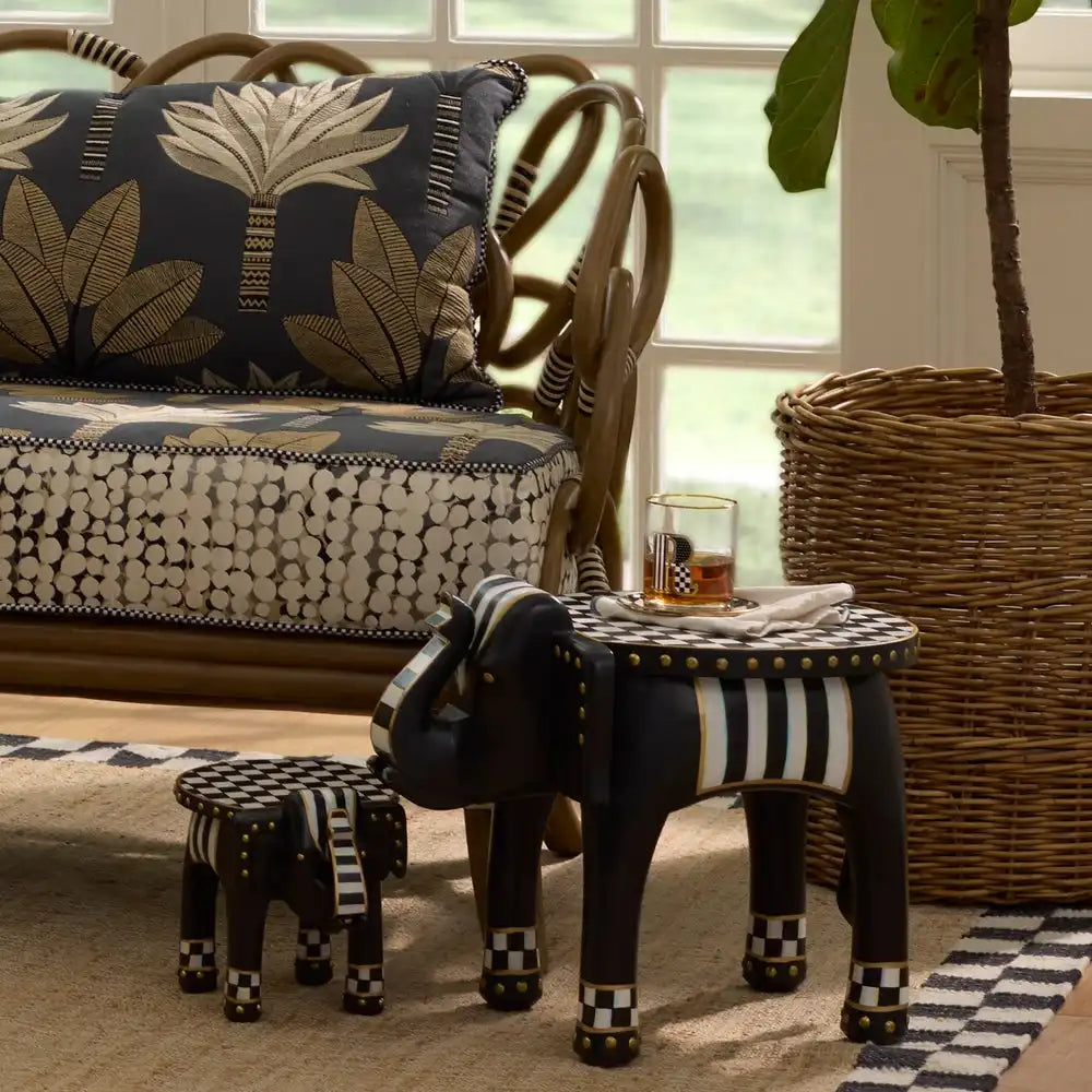 Mocha Elephant Pedestal