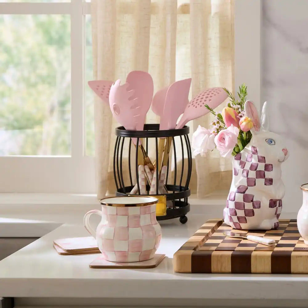Rosy Check Utensil Caddy Set Secondary image