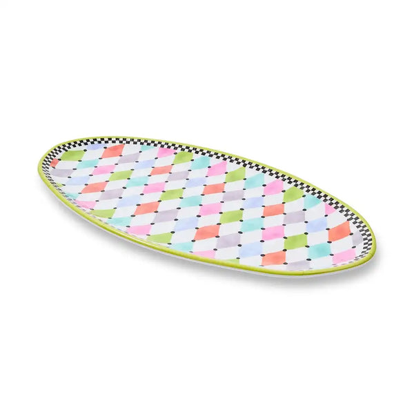 Palm Springs Melamine Oval Platter