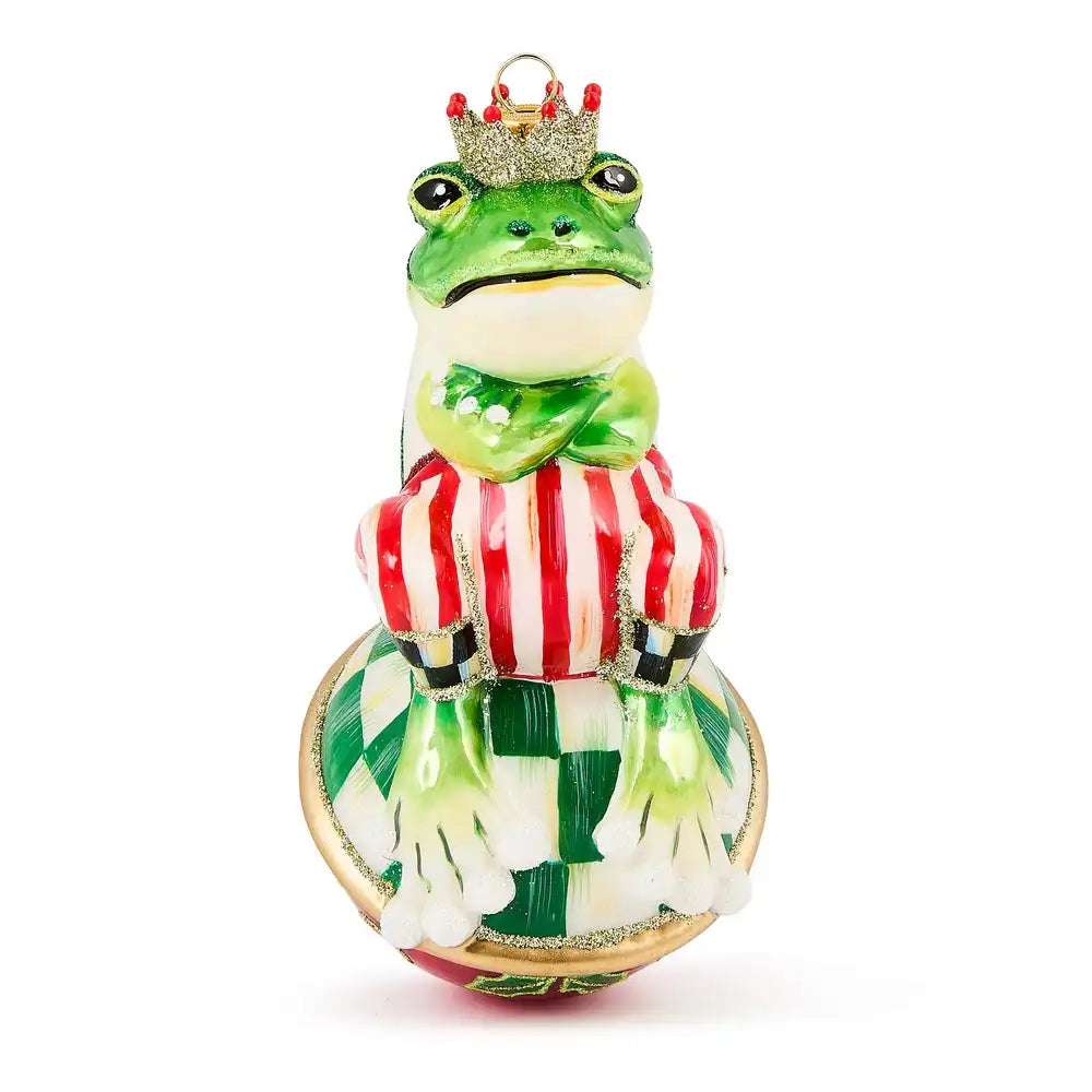 Check It Out Mr. Jingles Glass Ornament