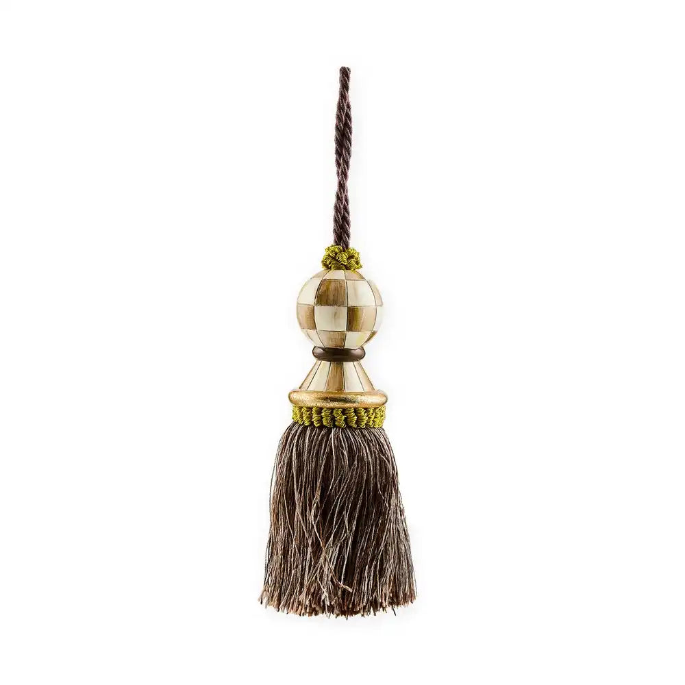 Mocha Check Tassel Main image