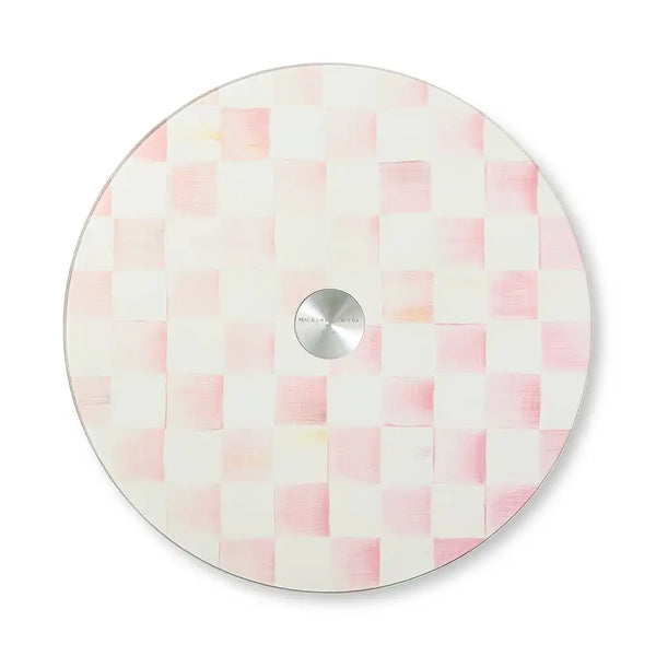 Courtly Check Glass Lazy Susan