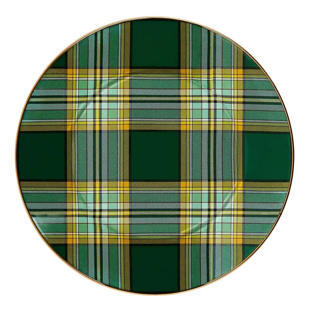 Tartan Green Salad Plate