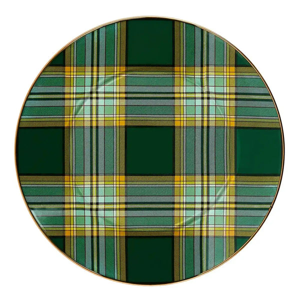 Tartan Green Salad Plate