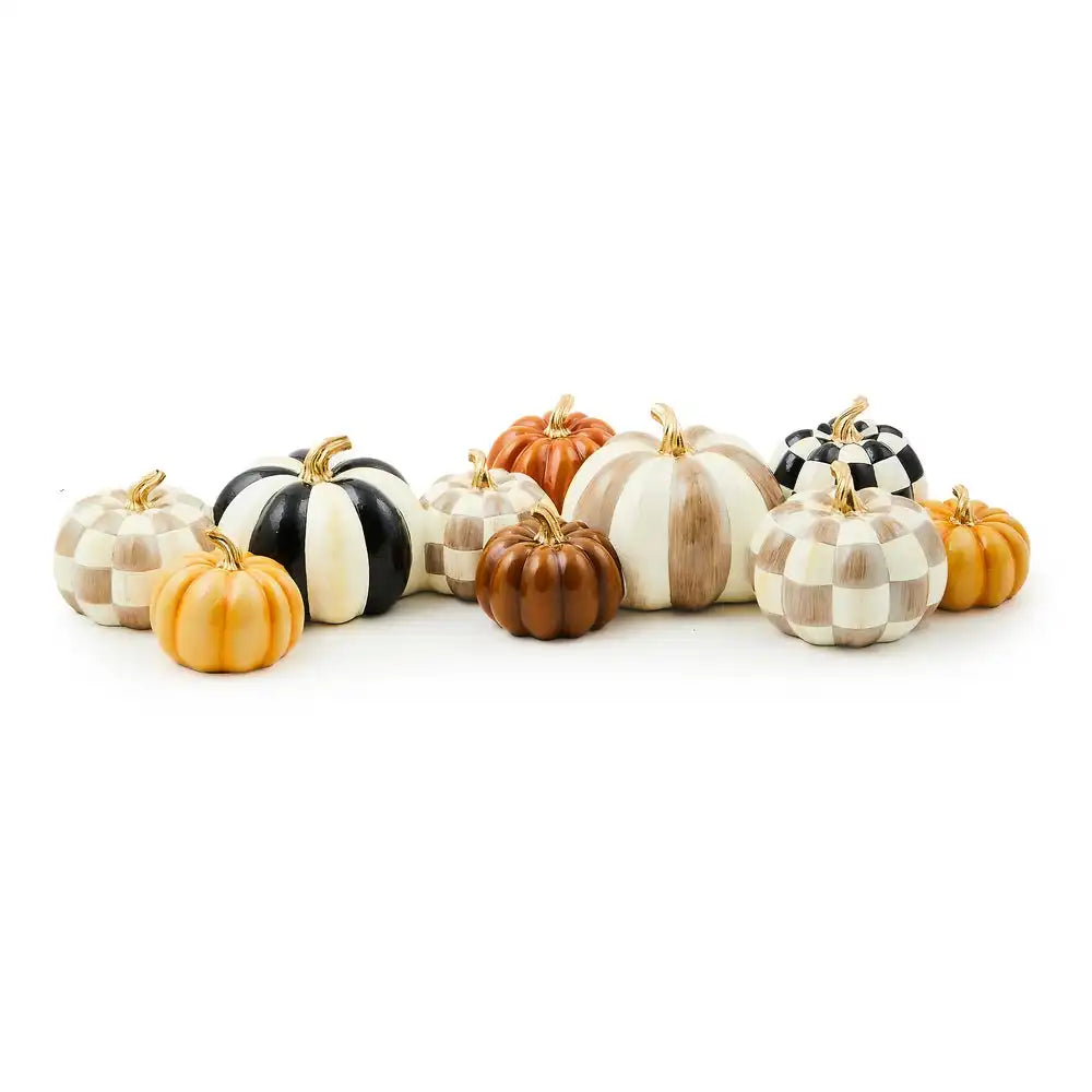 Autumnology Check & Stripe Pumpkin Cluster Main image