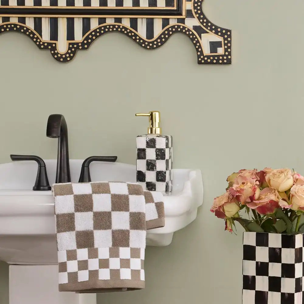 Courtly Check Capiz Vanity Tray