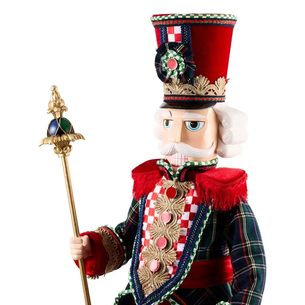 Timeless Tartan Fabric Nutcracker