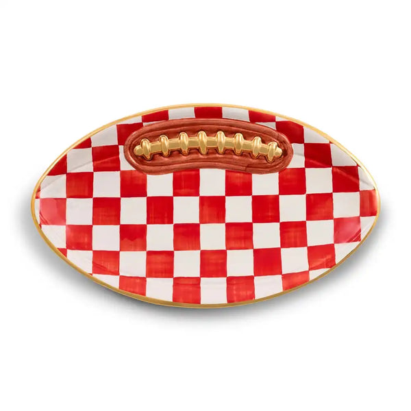 Courtly Check Football Platter