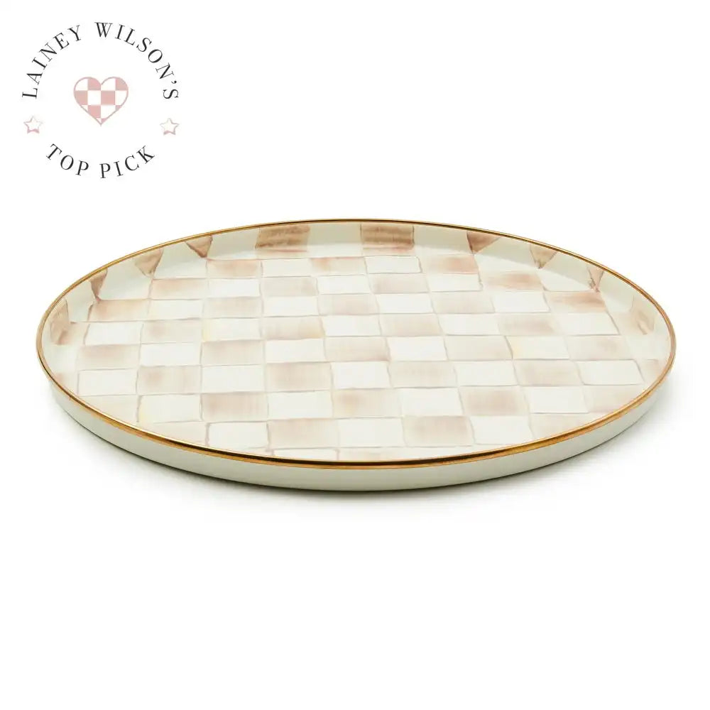 Sophisticheck Round Tray