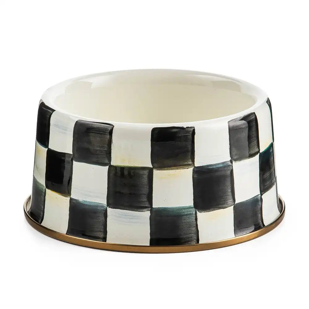Sky Check Small Pet Dish