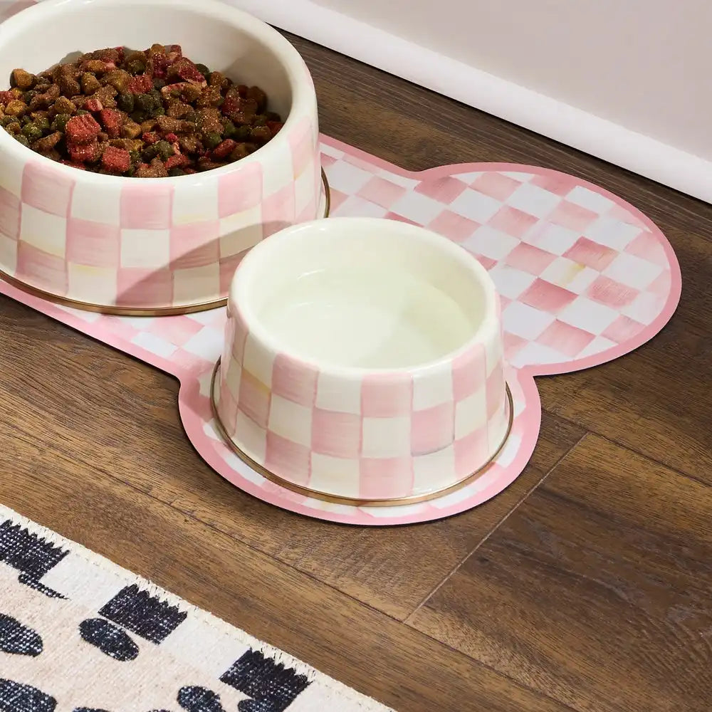 Sky Check Small Pet Dish