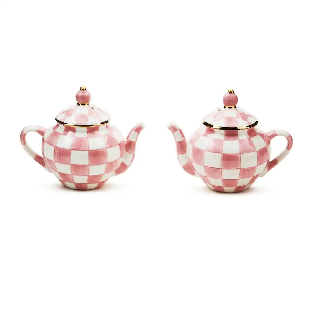 Rosy Check Teapot Salt & Pepper Set Main image