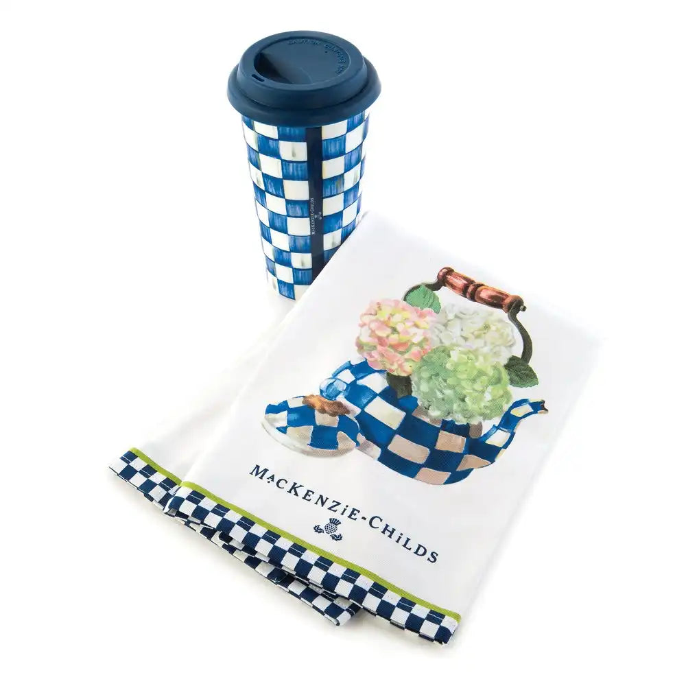 Hydrangea Tea Kettle Dish Towel