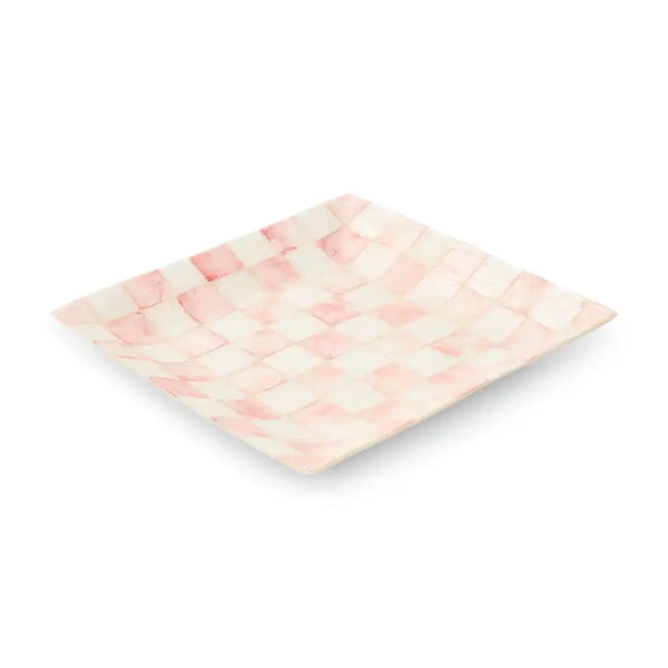 Sky Check Capiz Catchall Tray