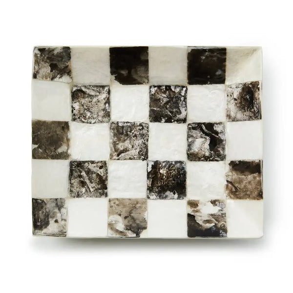 Courtly Check Capiz Vanity Tray
