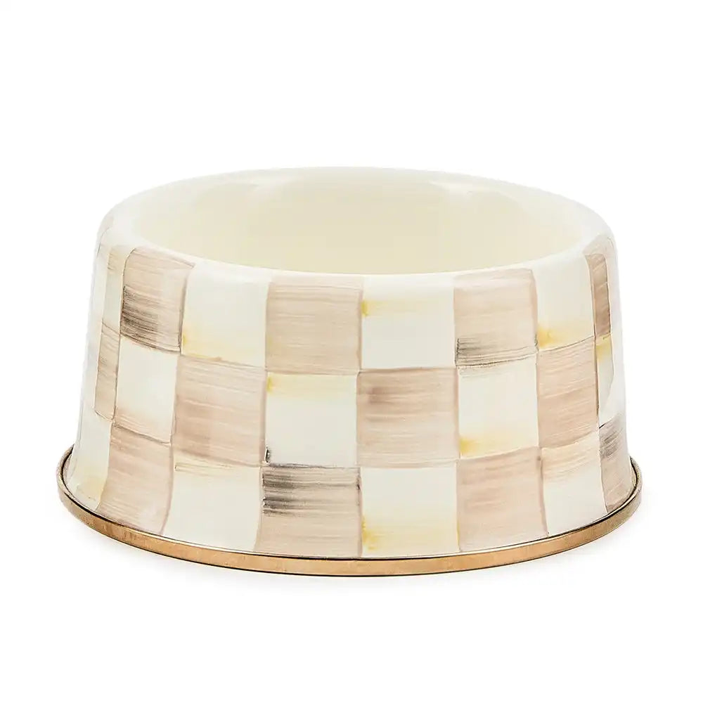 Sky Check Small Pet Dish