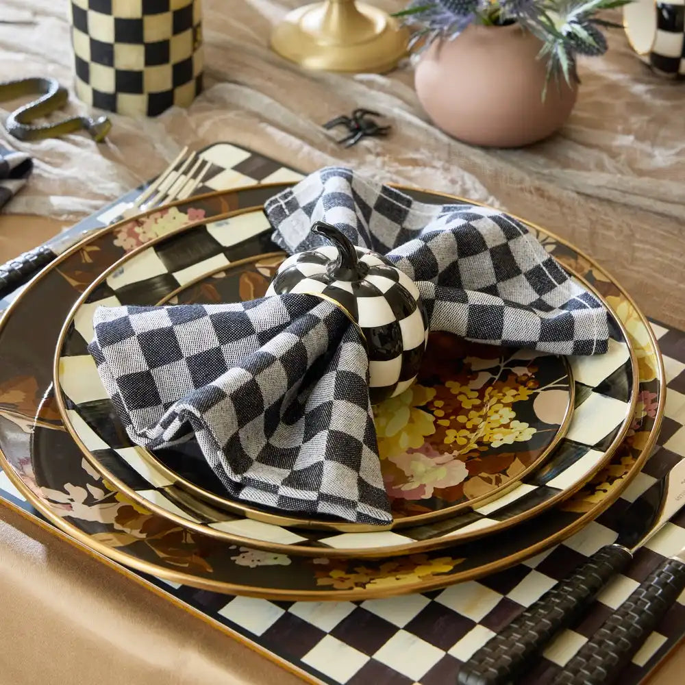 Wild Rose Brown Salad Plate