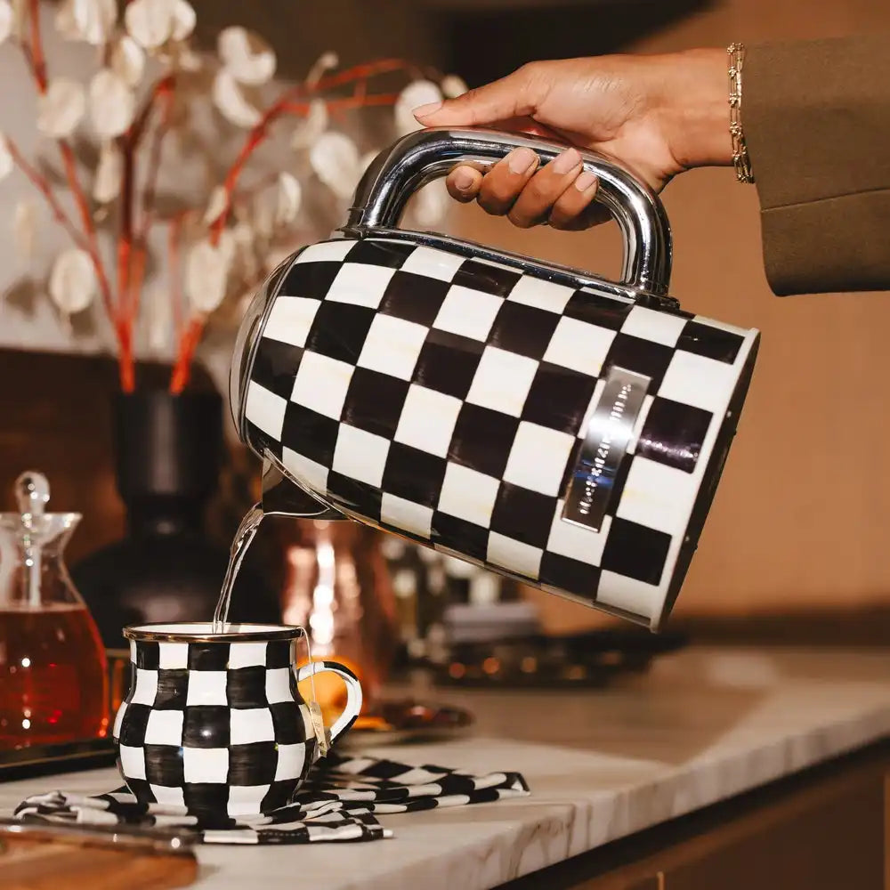 Emerald Check Electric Kettle