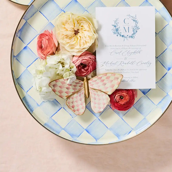 Courtly Check & Stripe Butterfly Trio