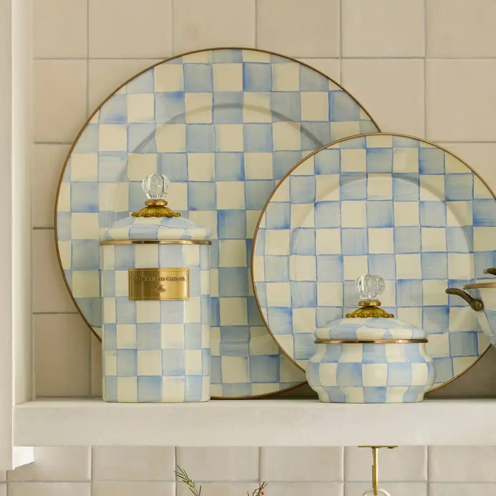 Royal Check Serving Platter