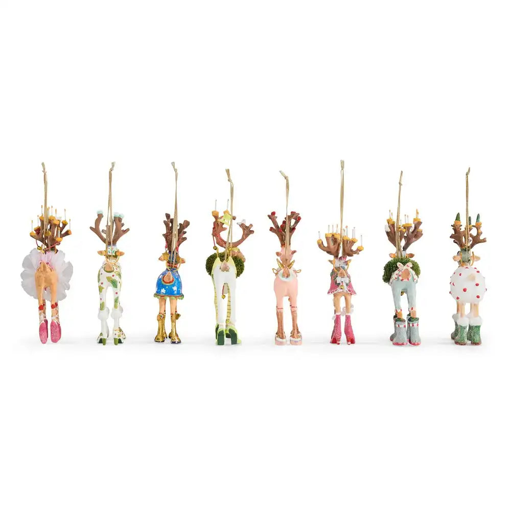 Patience Brewster Dash Away Reindeer Mini Ornaments Set