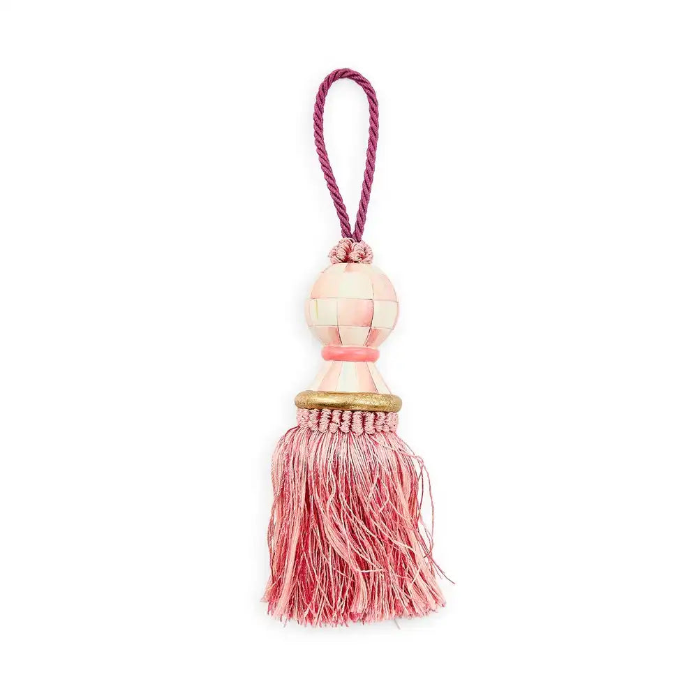 Mocha Check Tassel