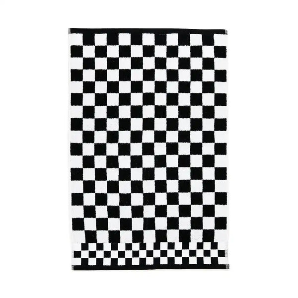 Black Check Hand Towel