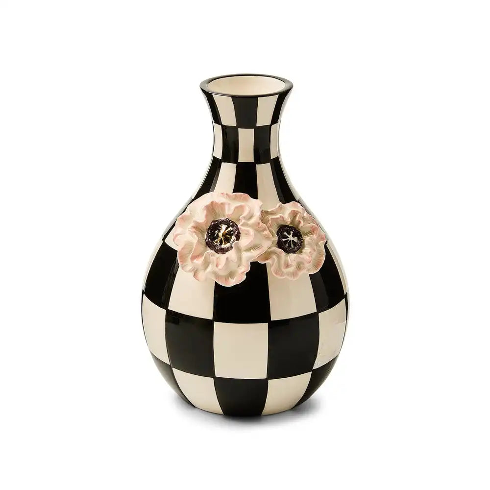 Blush Poppy Check Vase Main image