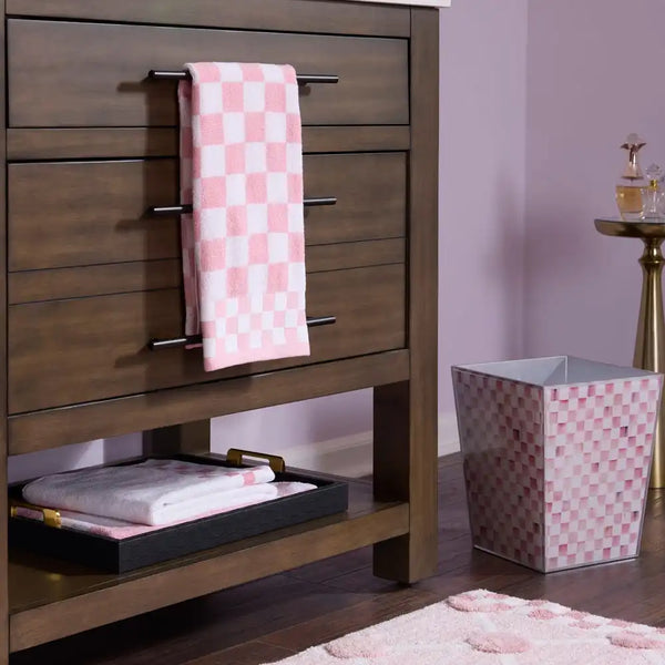 Black Check Hand Towel