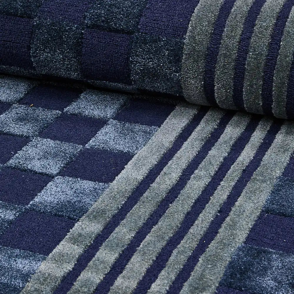 Light Grey Tonal Check 3' x 5' Rug