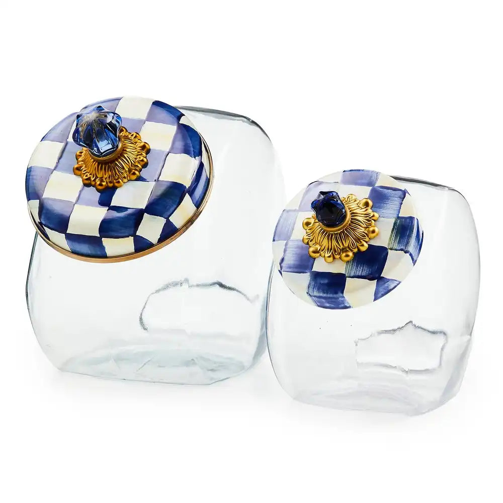 Cookie Jar with Courtly Check Lid