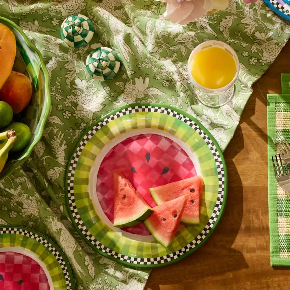 Watermelon Melamine Small Bowls, Set of 4