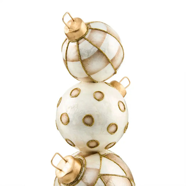 Mocha Capiz Ornament Topiary